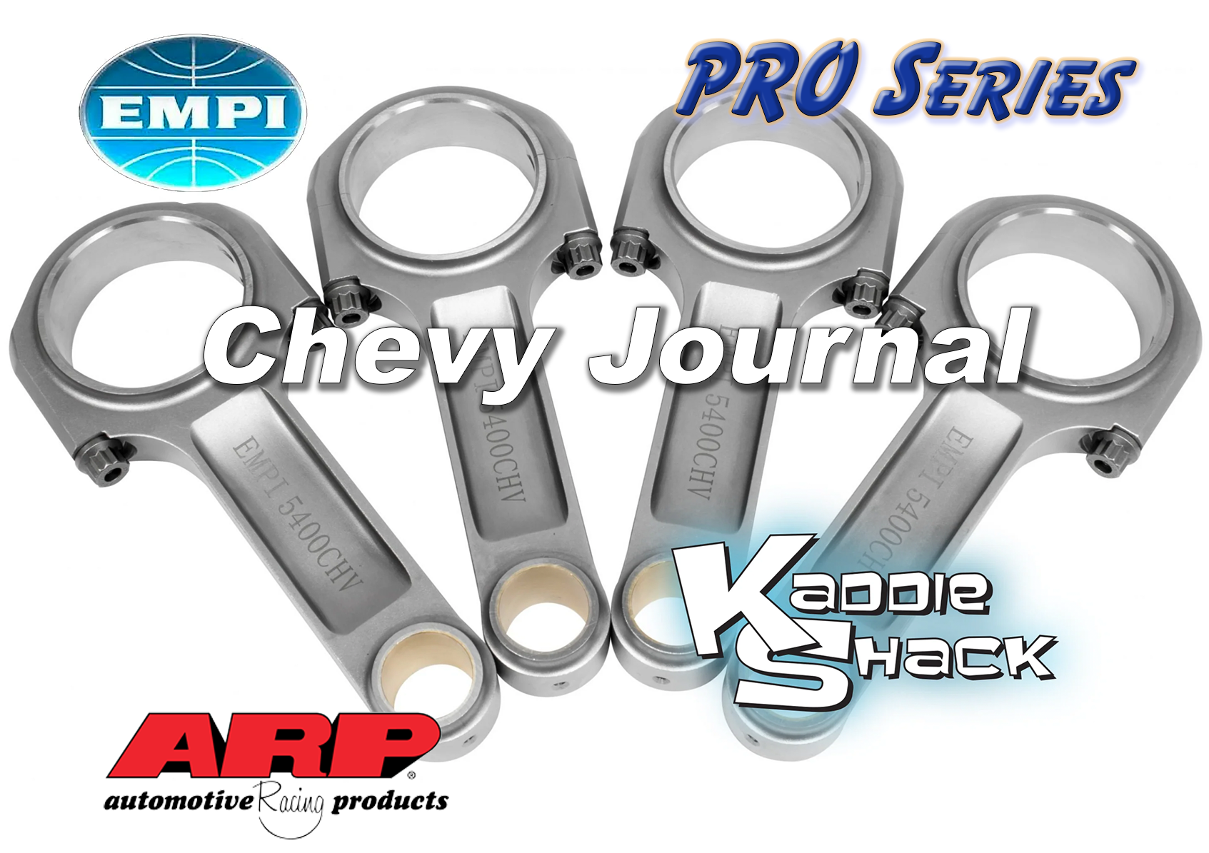 EMPI ProSeries IBeam 4340 Chromoly Connecting Rods, 5.4", Chevy Jour