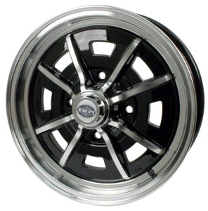 EMPI Sprintstar 4x130 Wheel Gloss Black, Polished Lip & Spokes