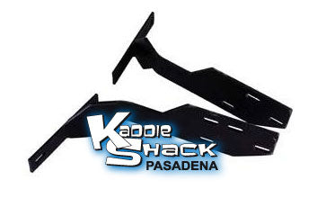 Rear Early Style Bumper To Late Model Conversion Brackets, pair