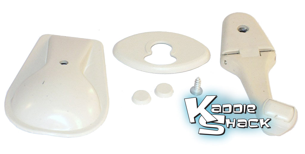 Sunroof Crank Handle Complete Kit, White, '68 & Later Type 1 & 3