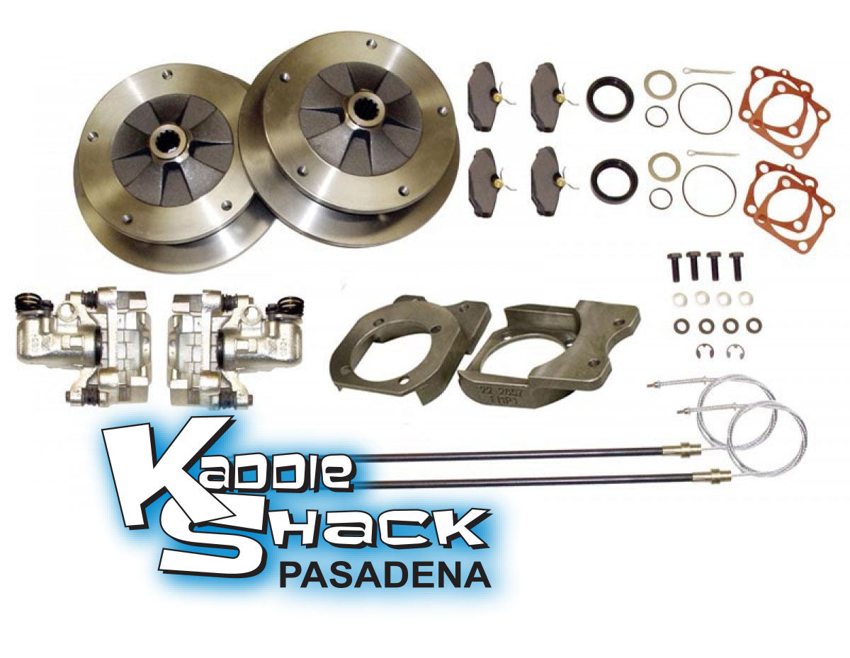 DELUXE ZERO OFFSET 5x205 Rear Disc Brake Kit '58 to 67 Ebrake