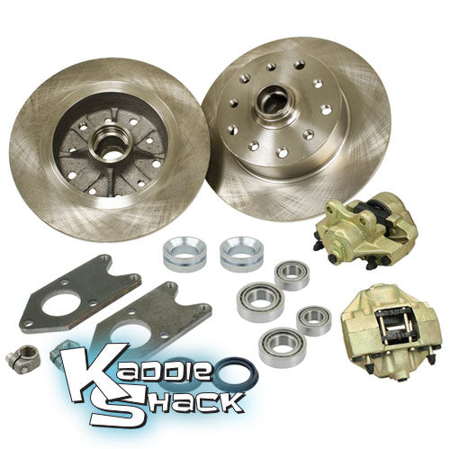 Bolt-On Link Pin Disc Brake Kit, Porsche 5x130mm + GM 5x4.75"