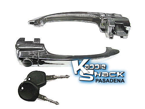 '65 & '66 Bug Keyed Alike Door Handles, pair *SEE NOTES*