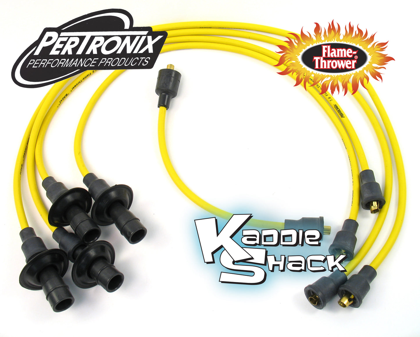 Pertronix Flame-Thrower 7mm Spark Plug Wires, Yellow