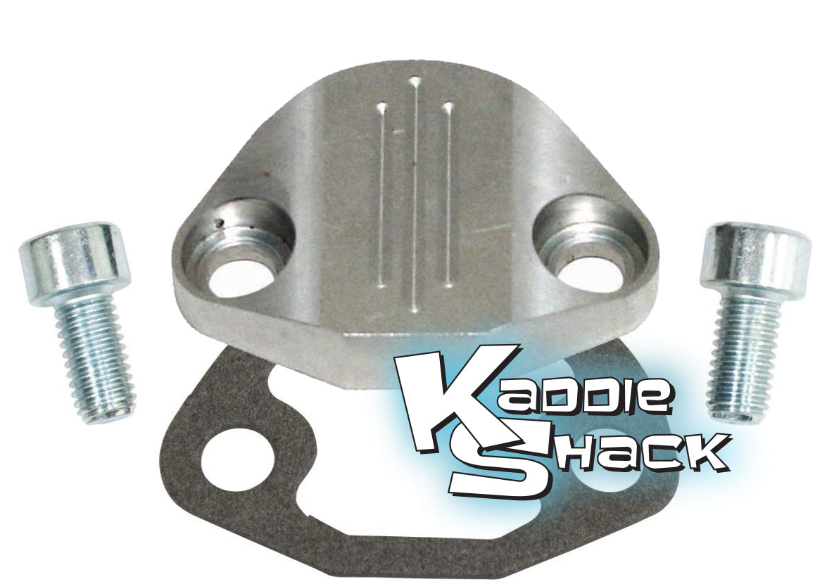 Aluminum Fuel Pump Block Off Plate Kit, Type 1 Polished