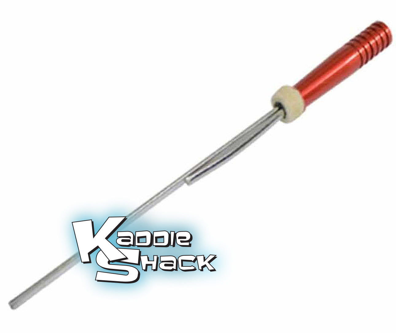 Billet Aluminum Stock Length Dipstick, Red Anodized