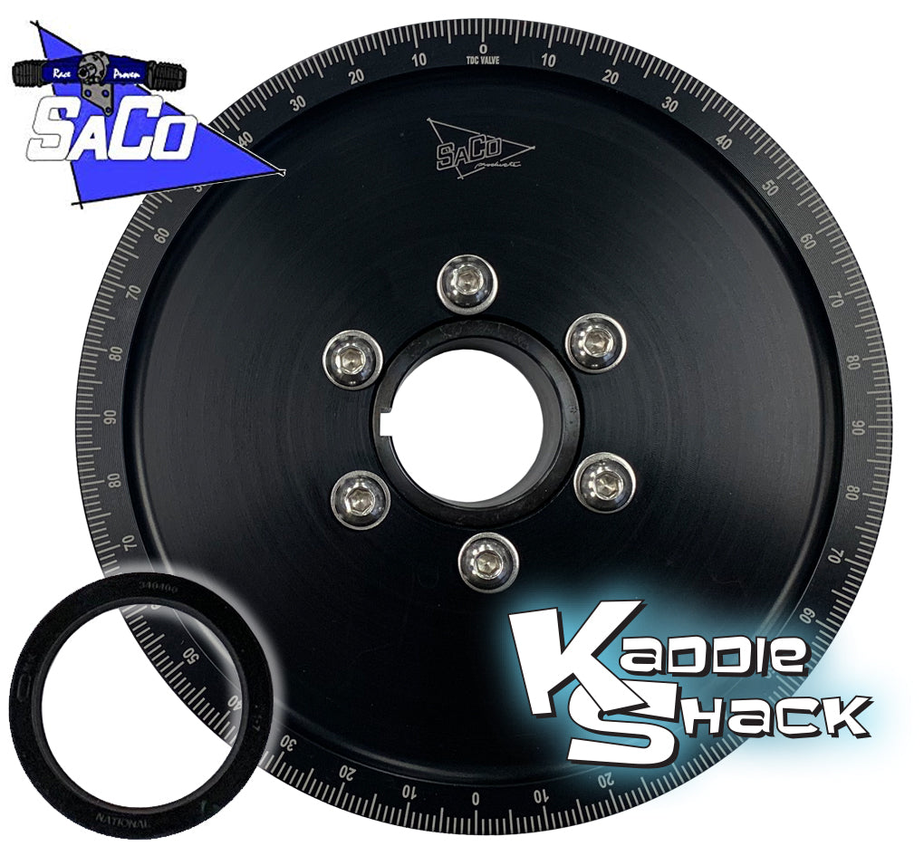 SACO Solid Sand Sealed Stock Size Pulley, Laser Engraved