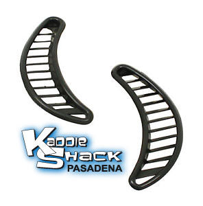 '71 and Later Bug Vent Grilles, pair, Black