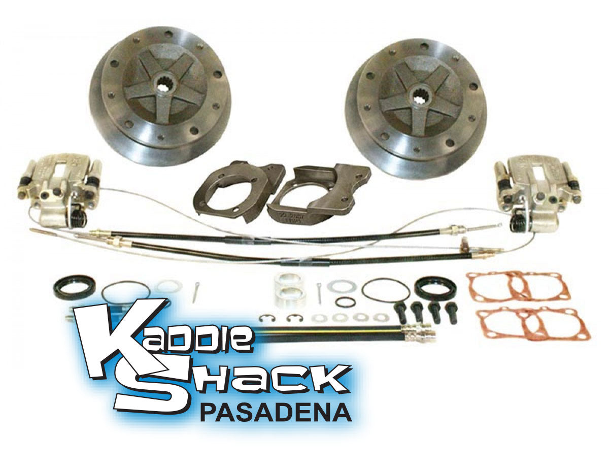 DELUXE 1" Wider 5x205 Rear Disc Brake Kit '68 to 72 HAS Ebrake