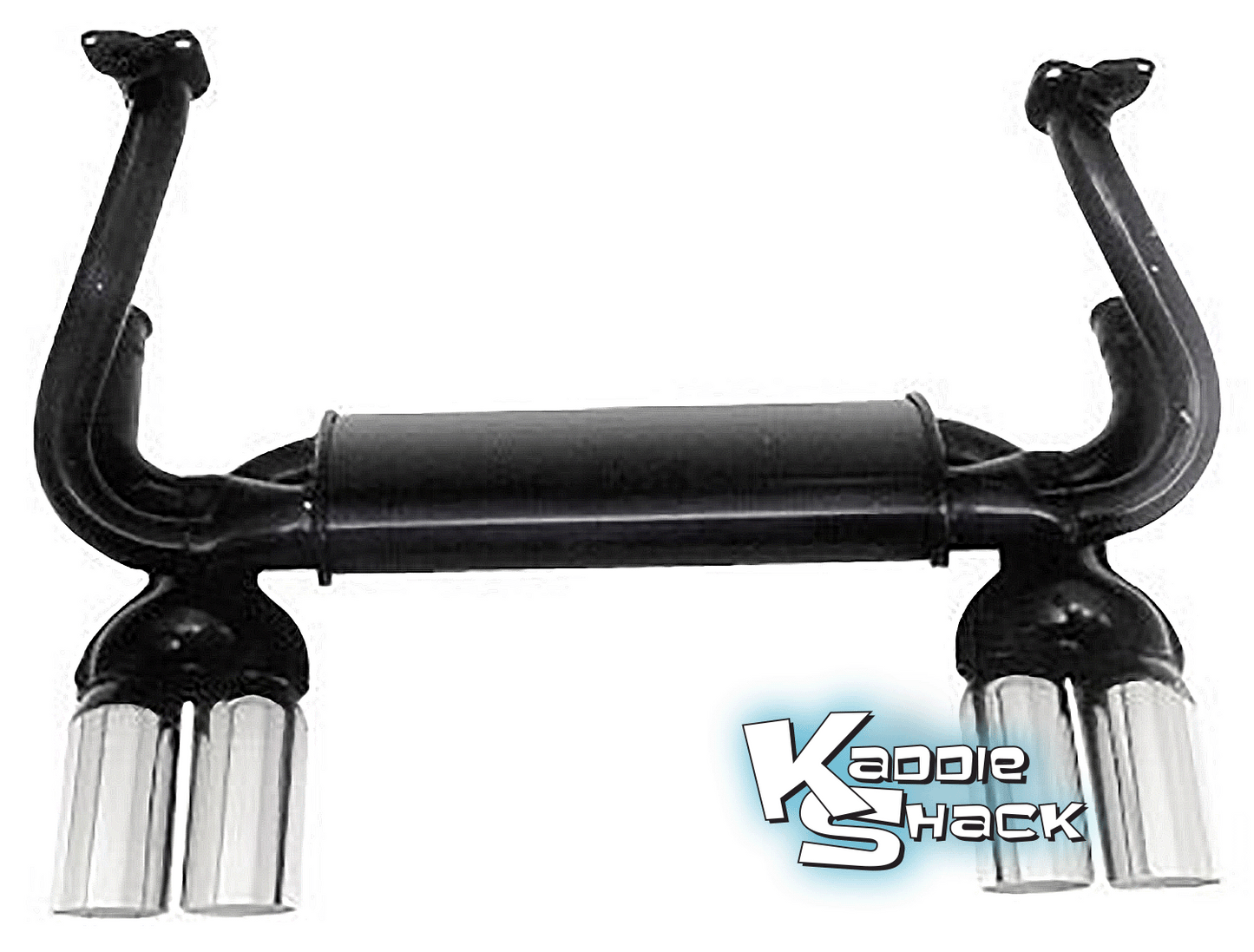 EMPI  GT 4 Tip Monza Style Exhaust System - Black