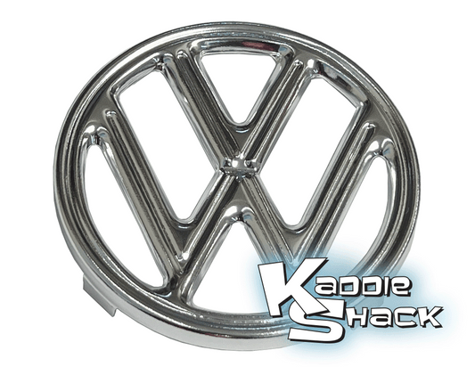 German Hood Emblem, VW Logo, Fits '53 to '59 Bug, 4 Tabs