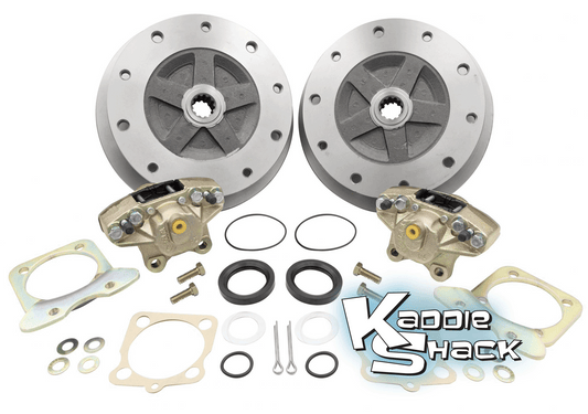 STANDARD 1" Wider 5x205 Rear Disc Brake Kit '58 TO 67 NO Ebrake