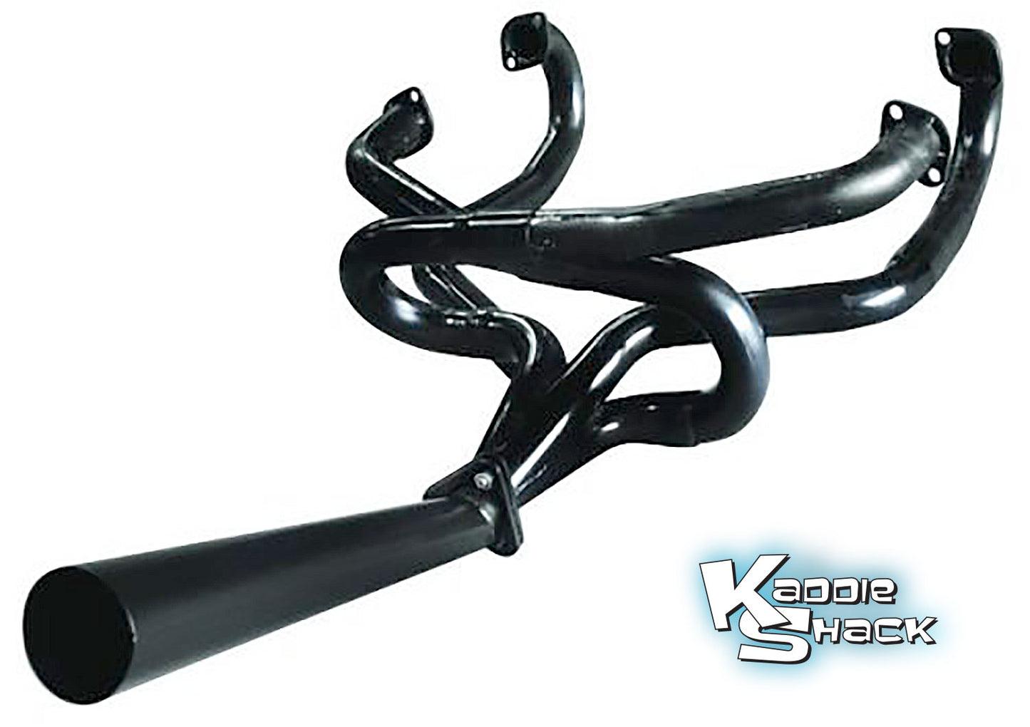 EMPI 1-5/8" Competition Merged Header With Stinger, Raw Steel