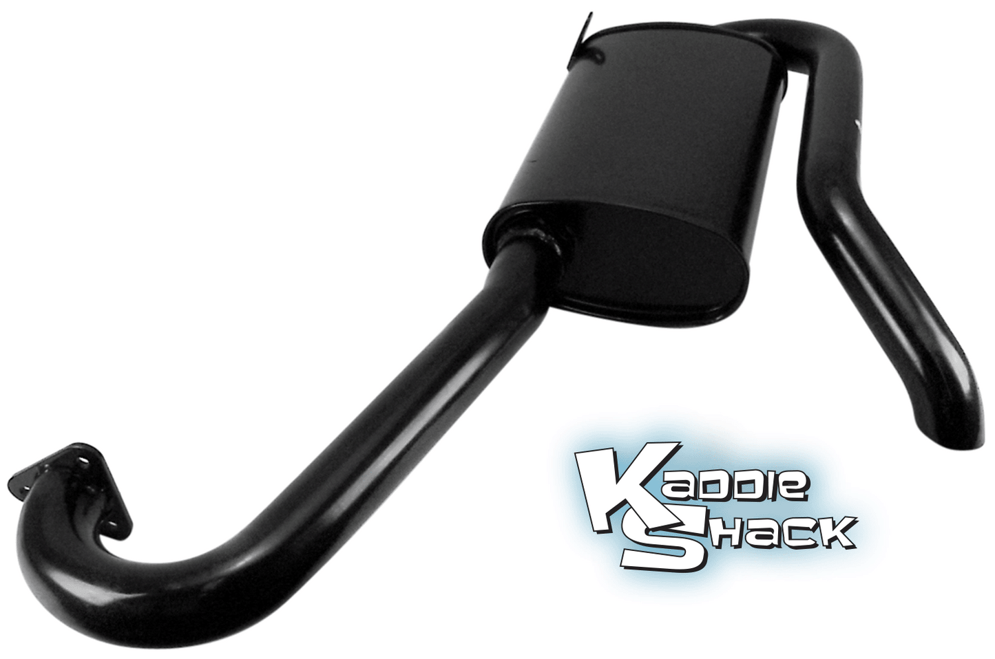 EMPI Hideaway Muffler for Merged Headers - Black