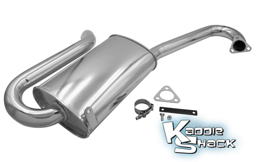 EMPI Hideaway Muffler for Merged Headers - Ceramic