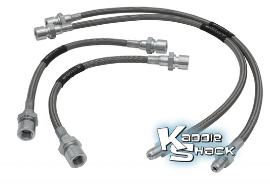 4 Piece Stainless Braided Brake Lines Kit '58-'64 Bug