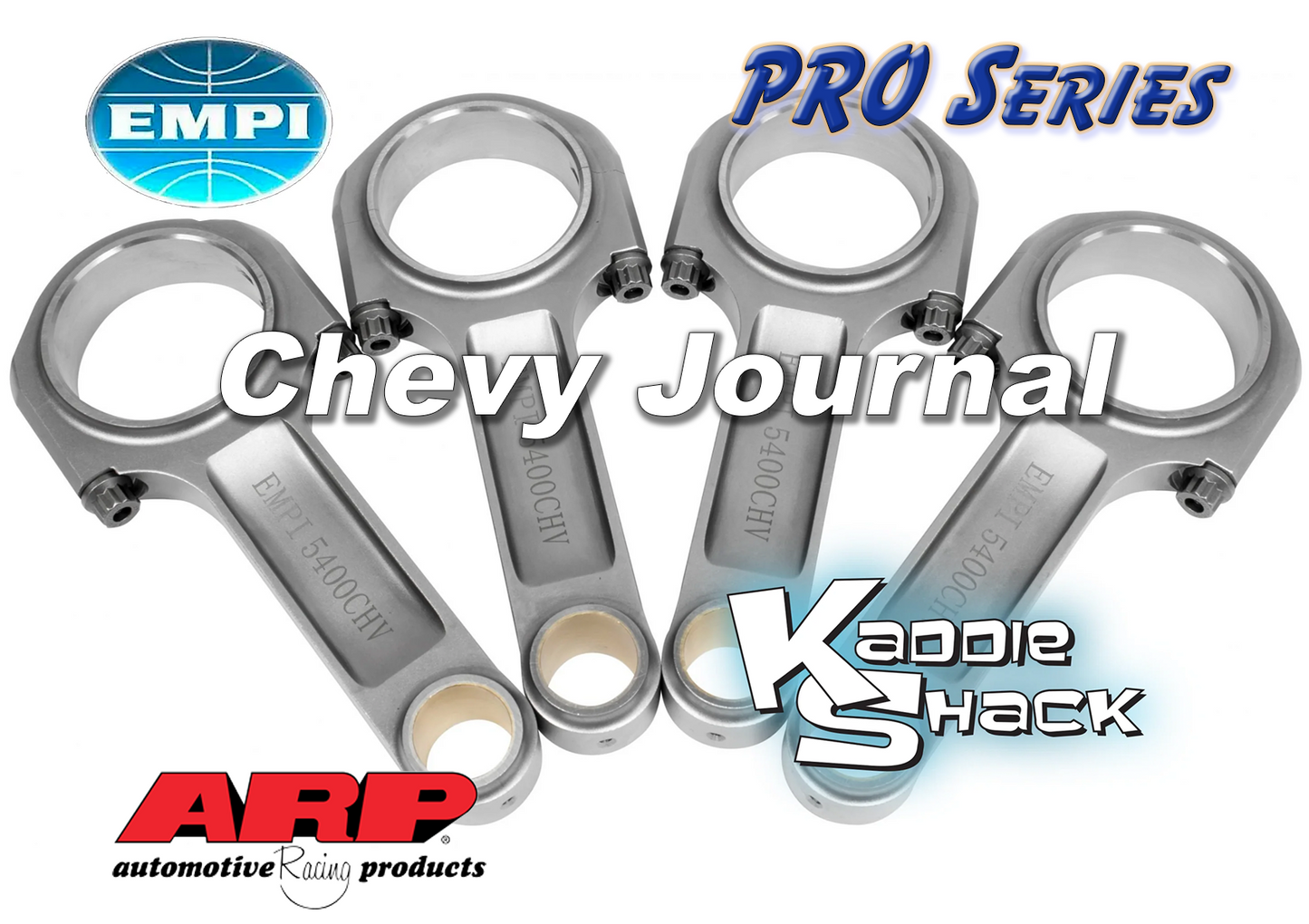 EMPI Pro-Series I-Beam 4340 Chromoly Connecting Rods, 5.6", Chevy Journals