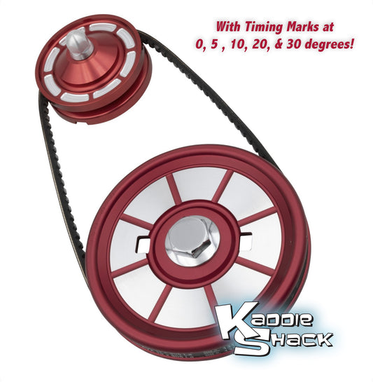 EMPI Color Matched Degree Pulley Kit, Red