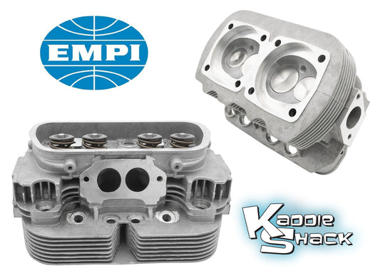 EMPI GTV-2 Cylinder Heads, 44 x 37.5mm Valves, Dual Springs, 90.5/92mm Bore, Pair