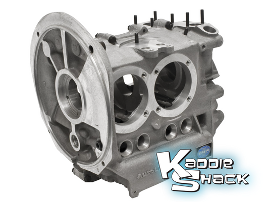 Auto Linea Bubble Top Aluminum Engine Case, 94mm Bore, 10mm Studs, Sand Seal