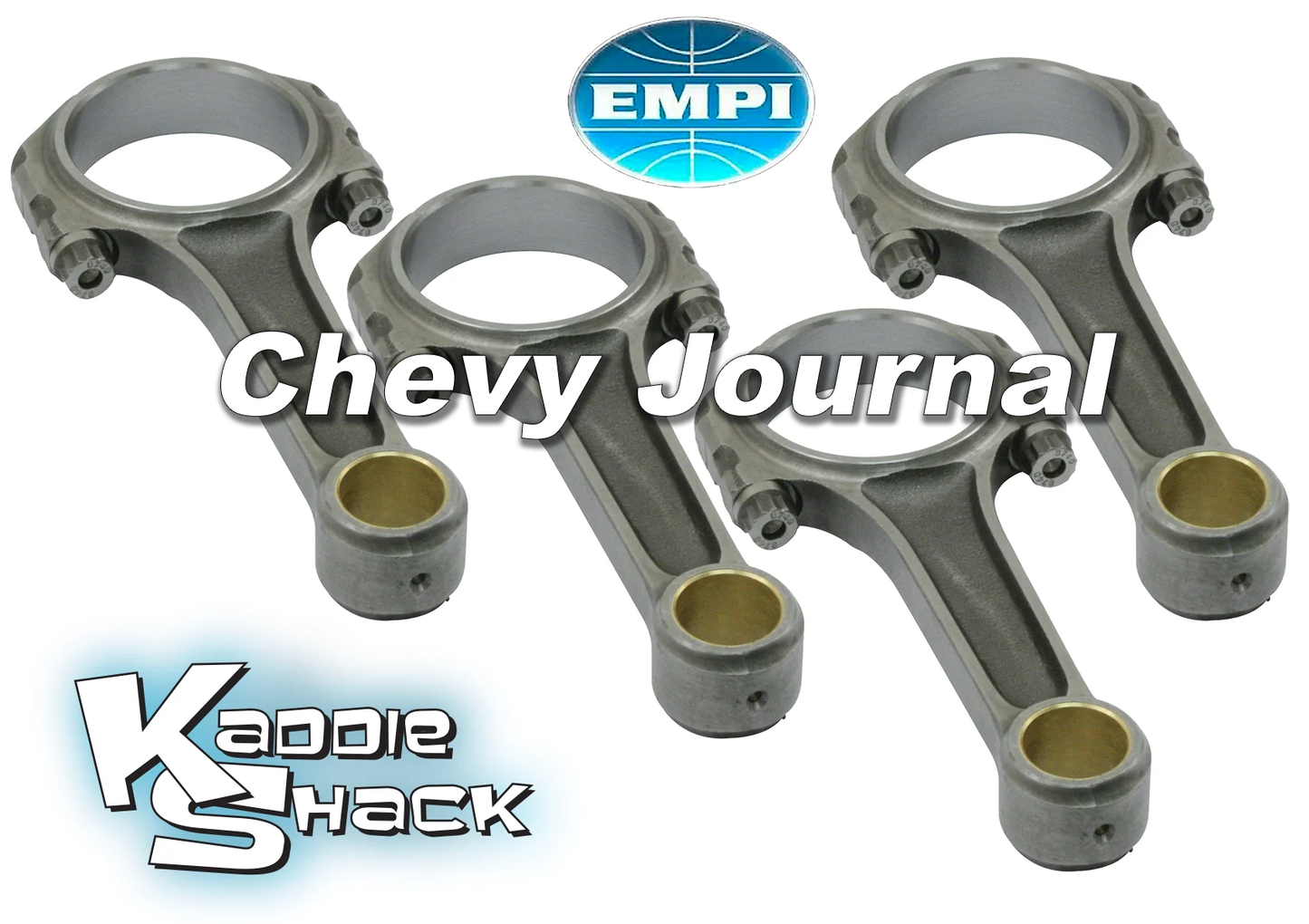 EMPI Forged Chromoly I-Beam Connecting Rods, Chevy Journal, 5.5", EMPI Rod Bolts