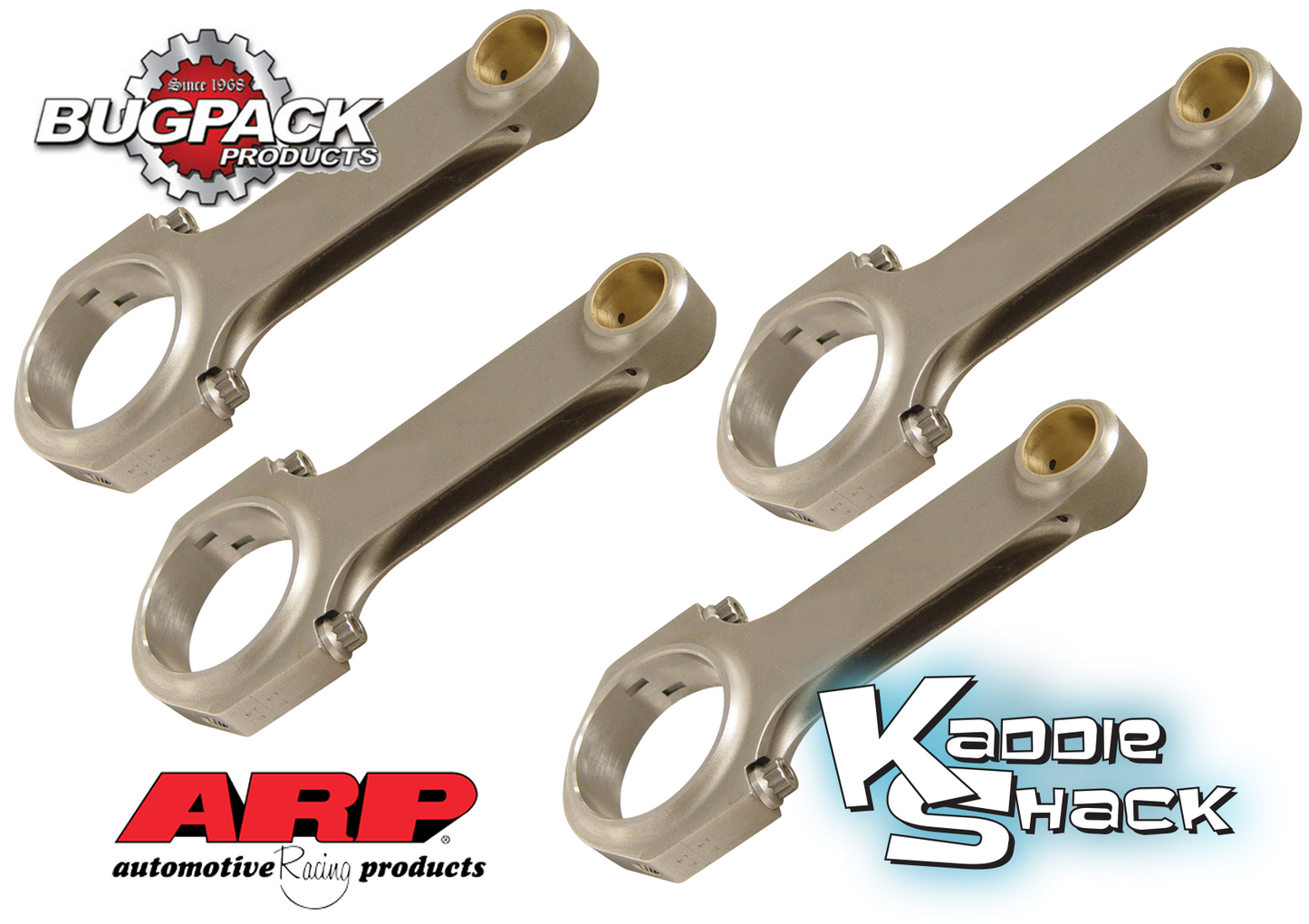 Bugpack Forged 4340 Chromoly H-Beam Rods, 5.5" VW Journal