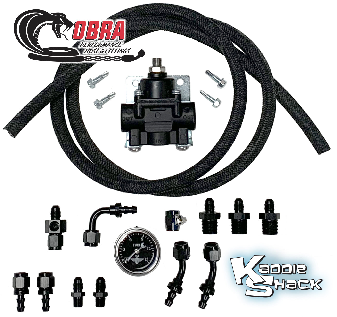 Cobra™ Fuel Pressure Regulator Kit For 40mm Kadron Dual Carbs