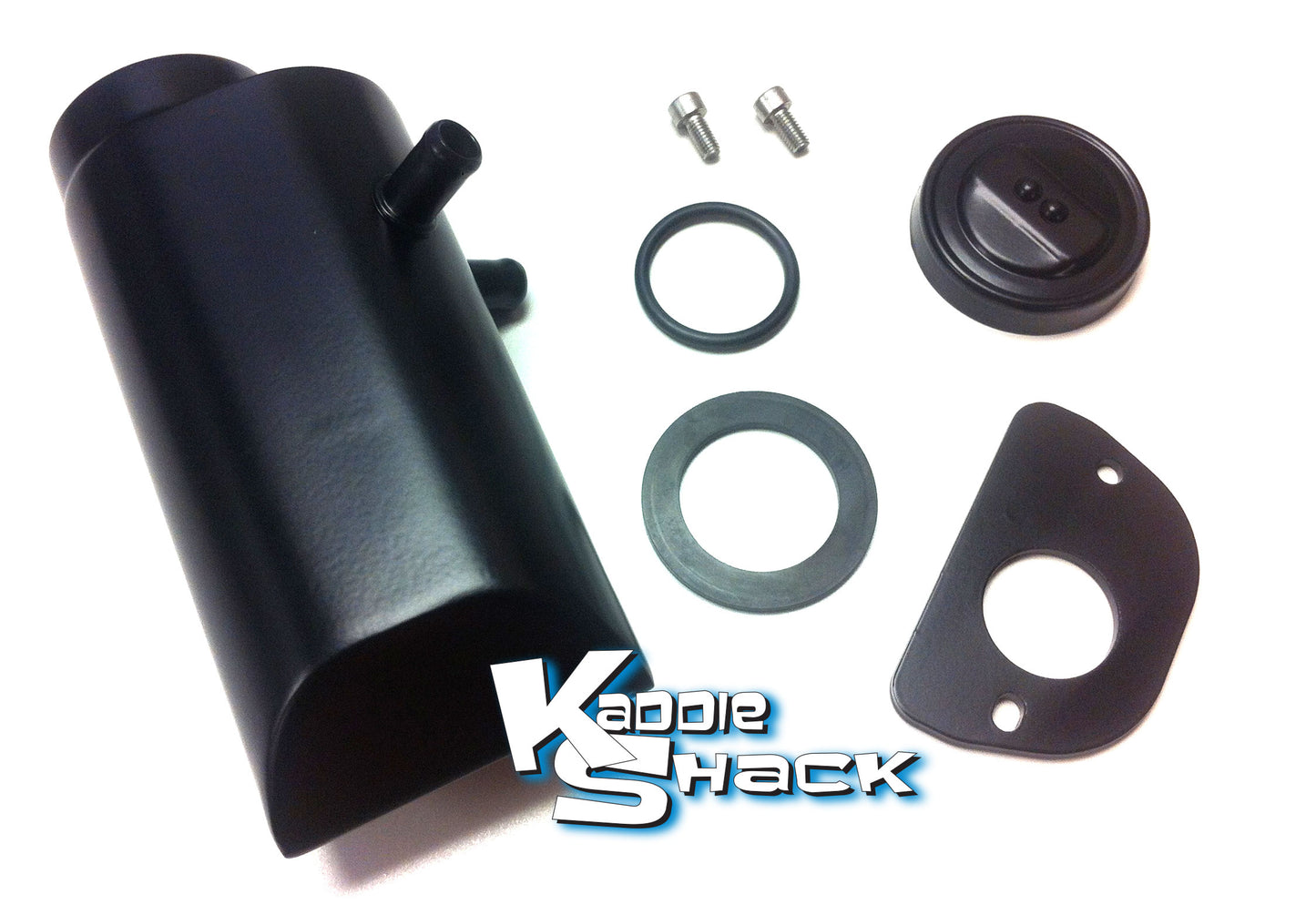 Porsche Style Oil Breather Tower & Oil Filler, Powder-Coated