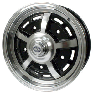 EMPI Sprintstar 5x205 Wheel Gloss Black, Polished Lip & Spokes