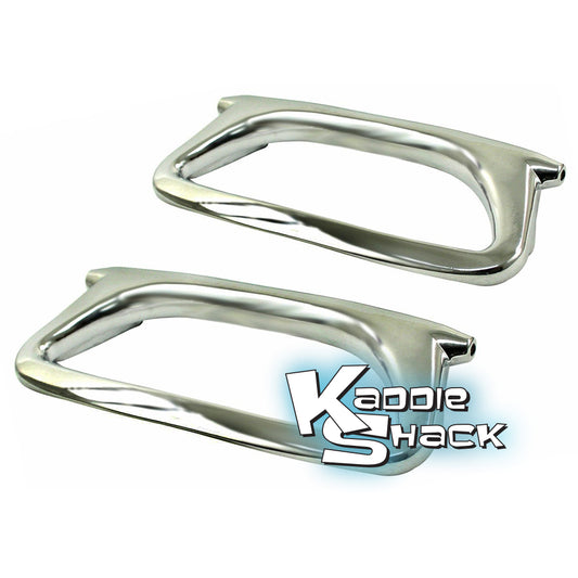 Vintage Style Spring Loaded Door Pulls, Chrome