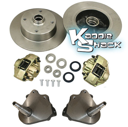 Link Pin 4x130 Disc Brake Kit with Drop Spindles