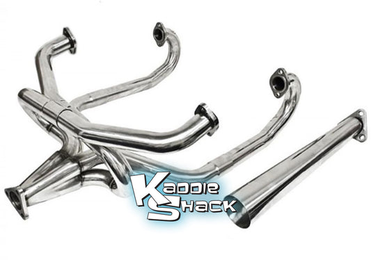 Bugpack 1-5/8" Competition Merged Header with Stinger, Stainless