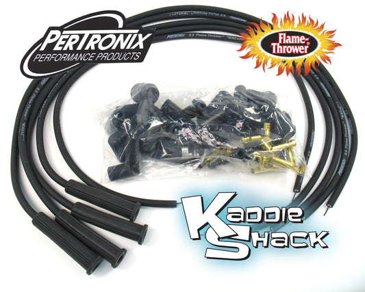 Pertronix Flame-Thrower 8mm Cut-To-Length Spark Plug Wires Black