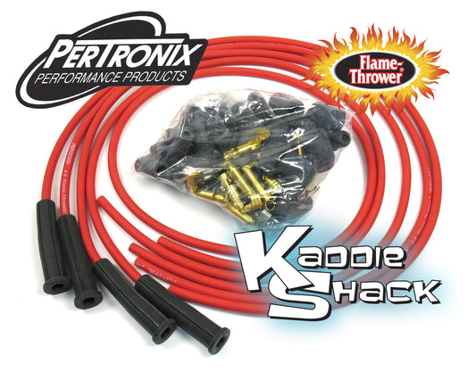 Pertronix Flame-Thrower 8mm Cut-To-Length Spark Plug Wires Red