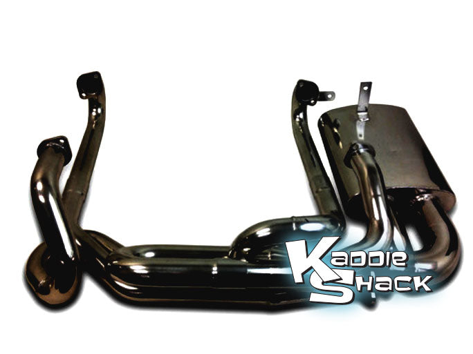 PREMIUM 1-1/2" Raw Steel Sidewinder Style Exhaust