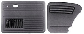 Door panels, 4 piece kit, '56-'64 Bug with map pockets