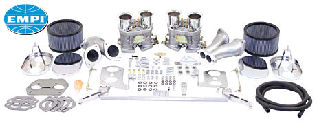 EMPI DELUXE DUAL 40 HPMX T-1 KIT W/CHROME CLNRS, LG PORTS