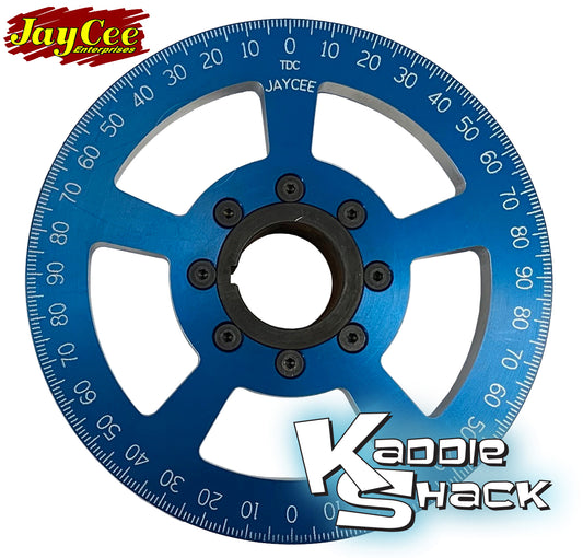 Jaycee "California Cooling" Street Pulley, 7" Blue, Engraved