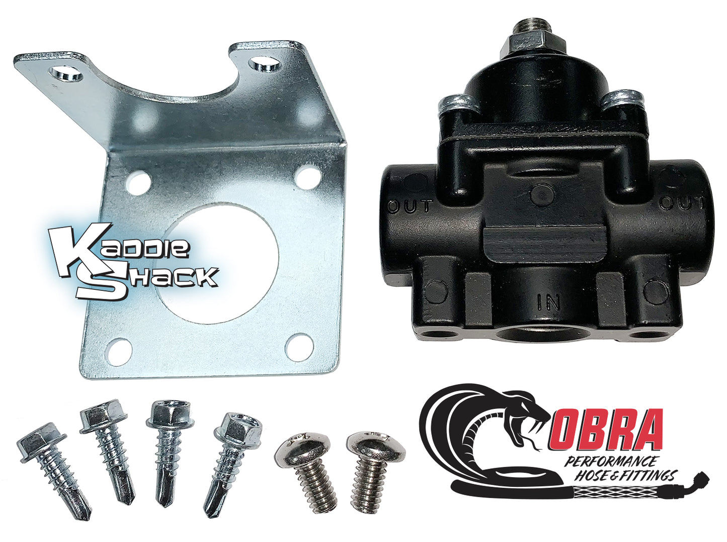 Cobra™ Fuel Pressure Regulator, With Dual Outlets, 1-4 PSI