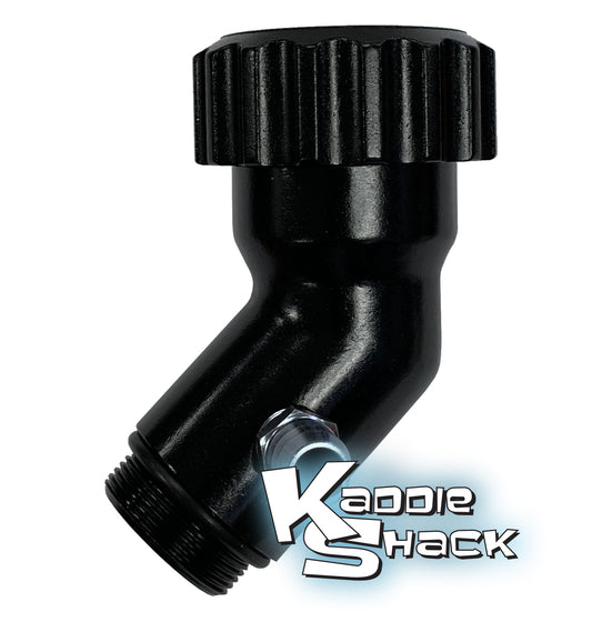 Aluminum Angled Oil Filler With Vent & Billet Cap, Black