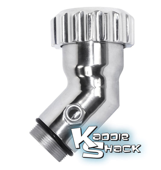 Aluminum Angled Oil Filler With Vent & Billet Cap, Polished