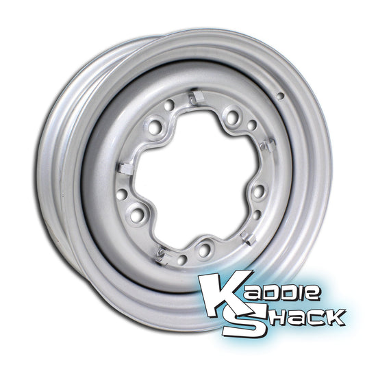 Stock 5-Lug Steel Wheel, Silver Metallic, 5.5" Smoothie Style