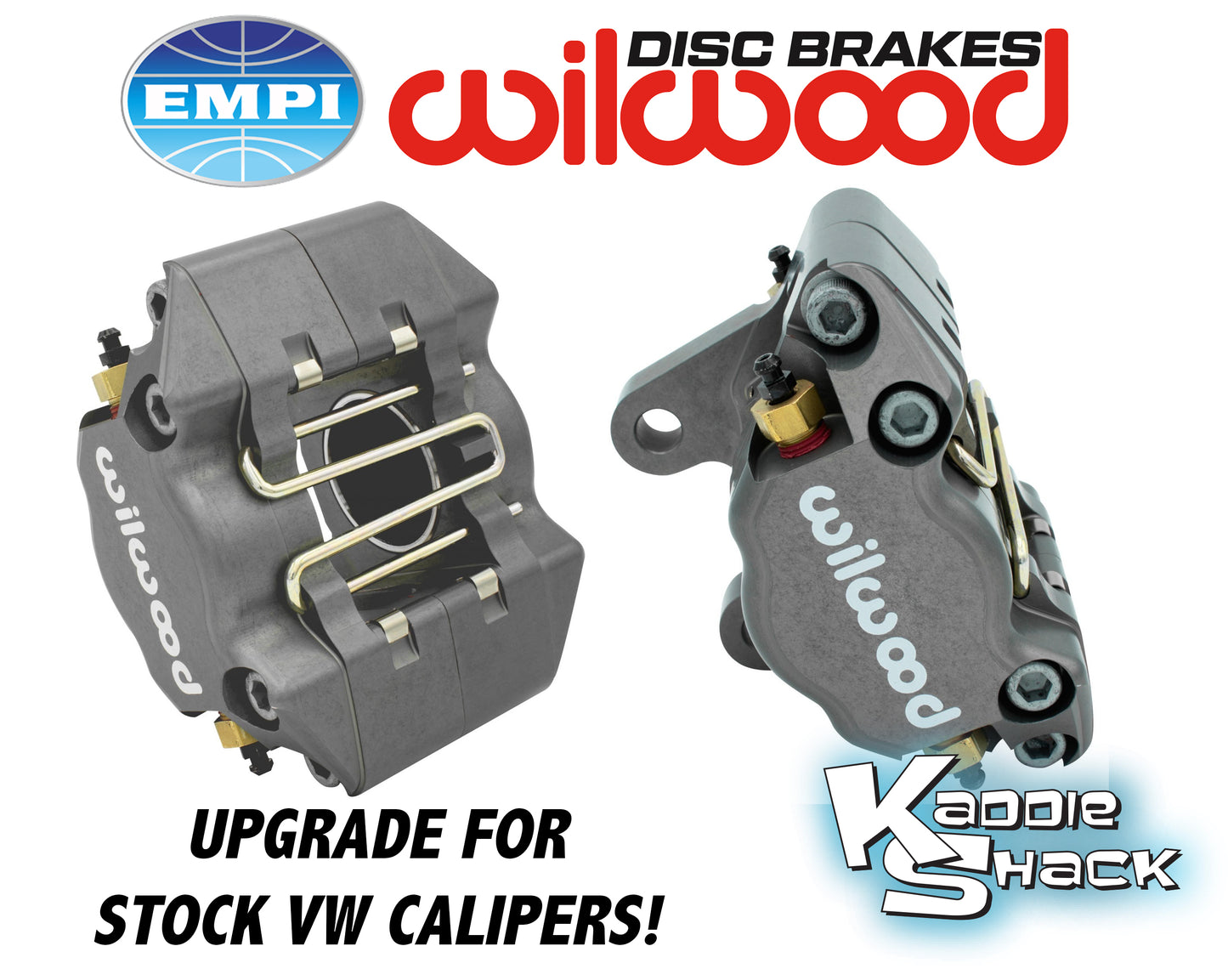 Wilwood Dual Piston Disc Brake Caliper VW Upgrade Kit Gray