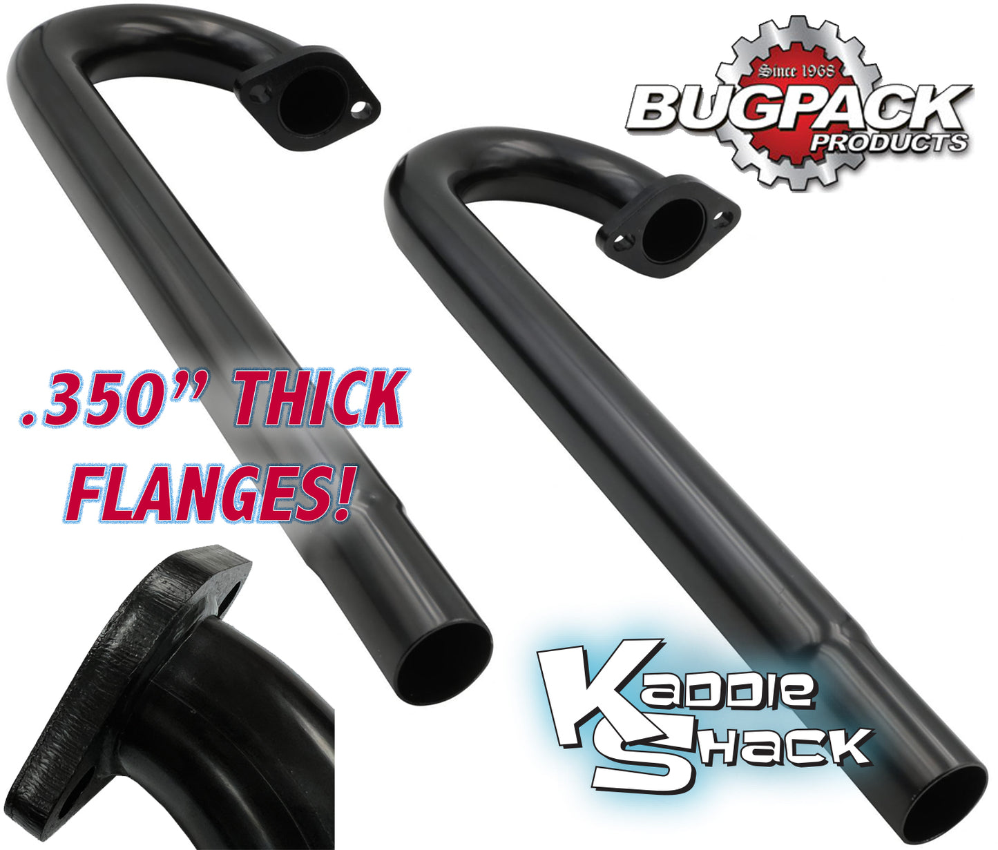 Bugpack J-Tubes w/ Extra Thick Flanges, Replaces Heater Boxes