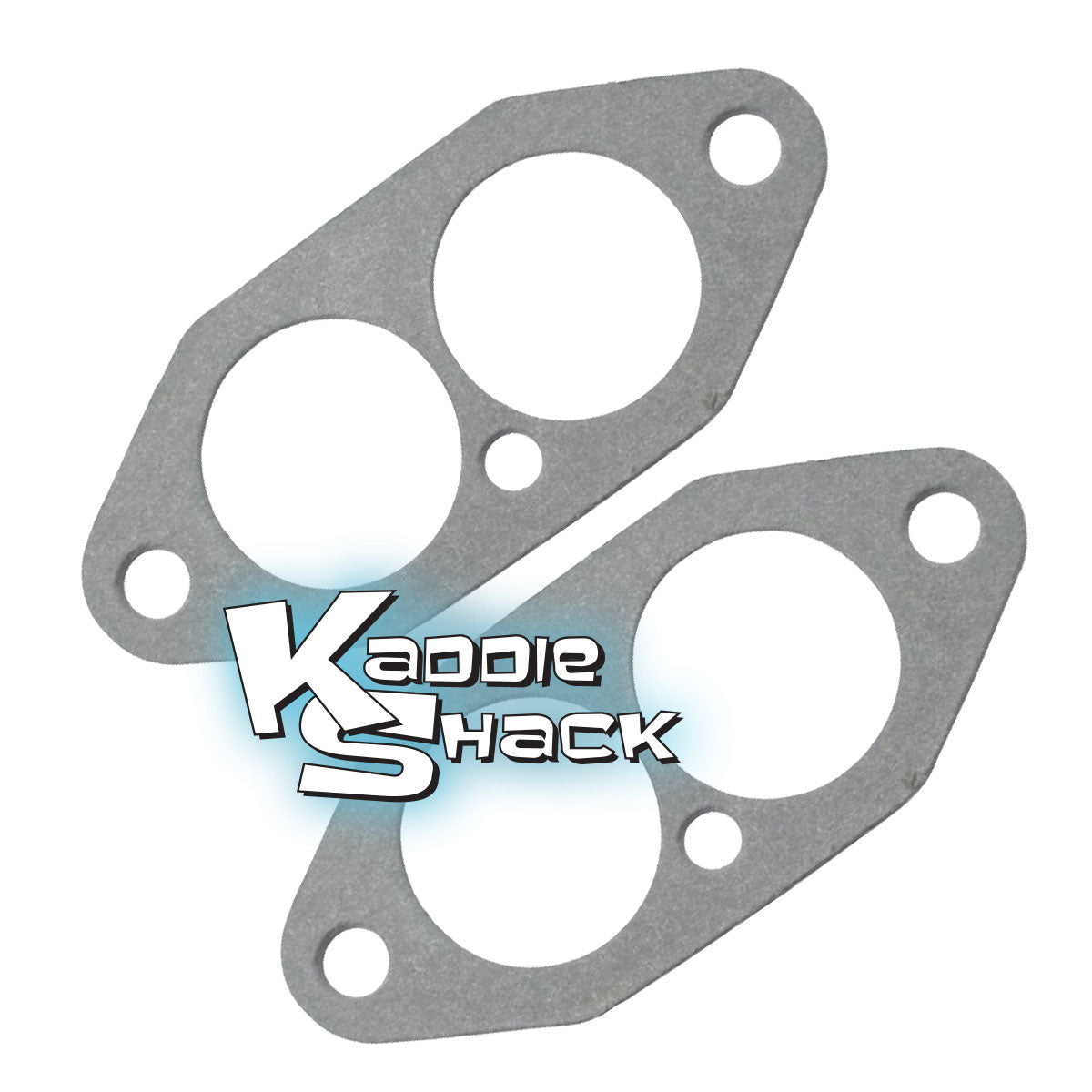 Paper Dual Port Intake Gaskets, Preferred for Dual Carbs, Pair