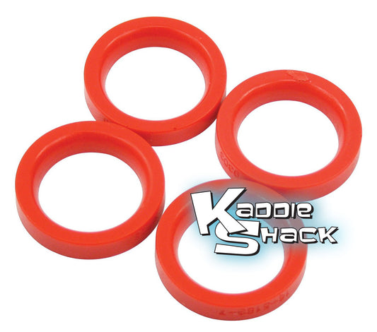 Red Urethane Beam Seals, Link Pin Type 1, Set/4