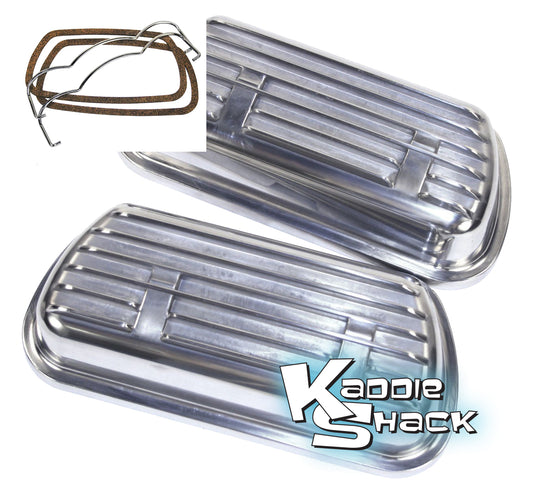 Aluminum Valve Covers - Clip On, Pair