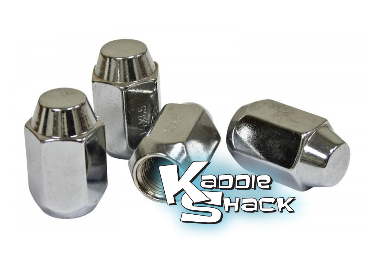 Chrome Lug Nuts, 14mm Acorn Style, Set of 4