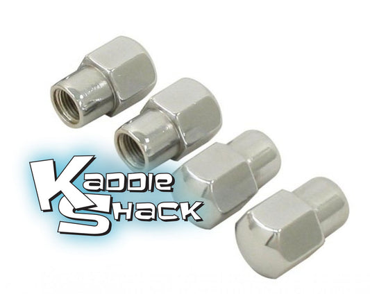 Chrome Lug Nuts For Mag Style or Old School Wheels 1/2" Pack/4