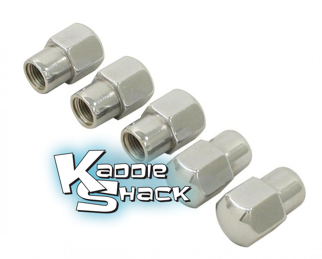 Chrome Lug Nuts For Mag Style or Old School Wheels 12mm Pack/5